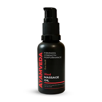Ayamveda Red Massage Oil bottle on a white background