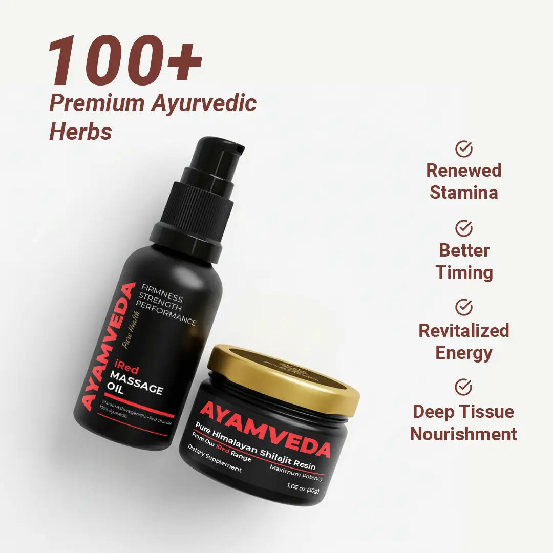 iRed Oil + Shilajit Combo