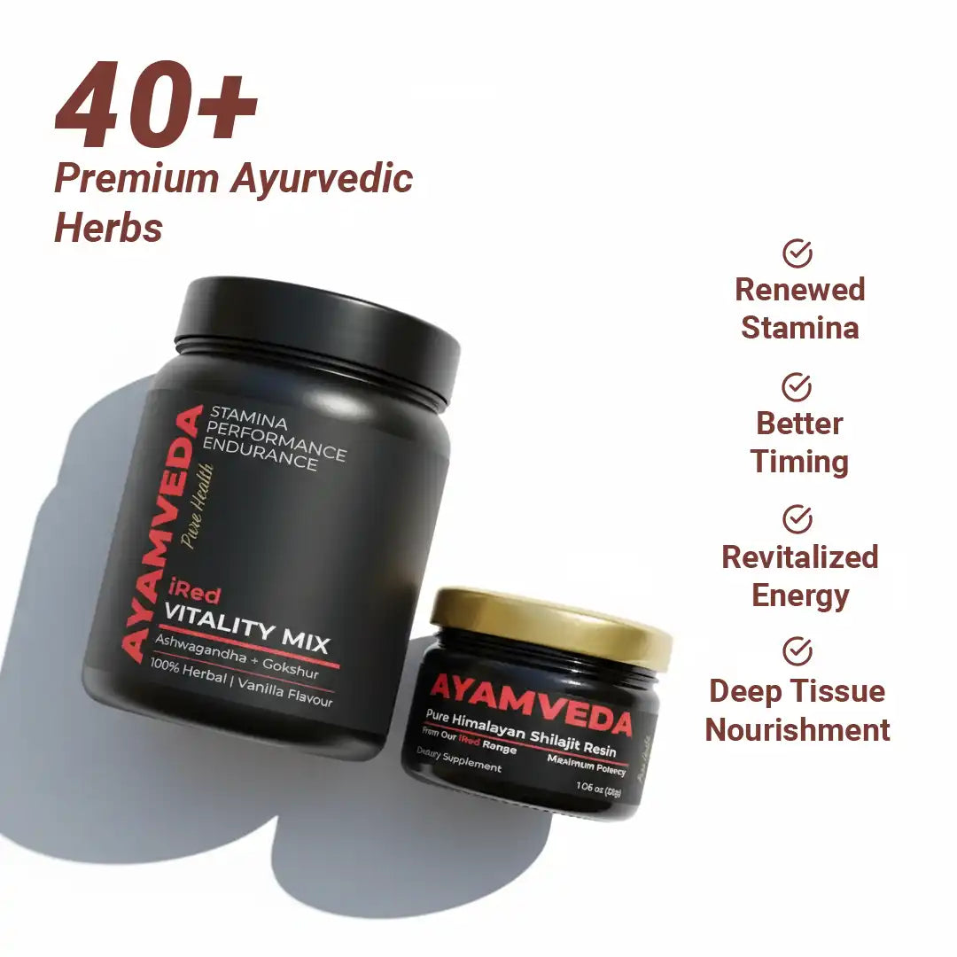 शिलाजीत रेजिन + वाइटैलिटी मिक्स