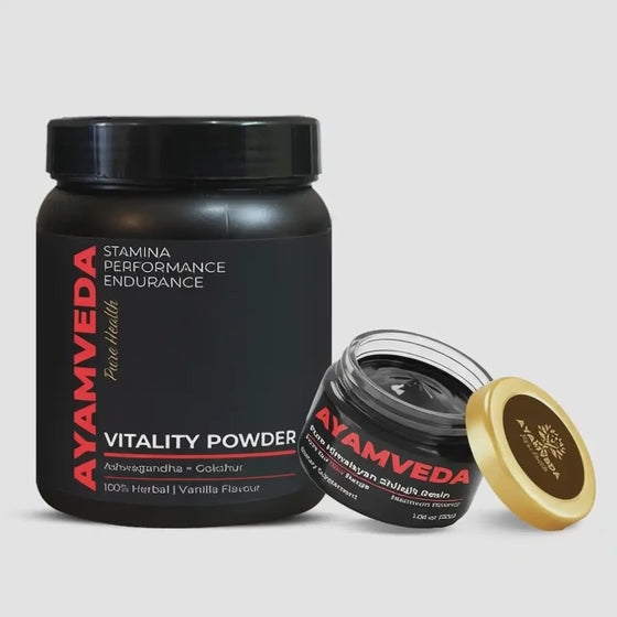 शिलाजीत रेजिन + वाइटैलिटी मिक्स